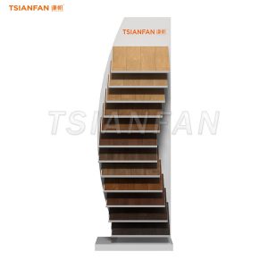 wood plank display shelves